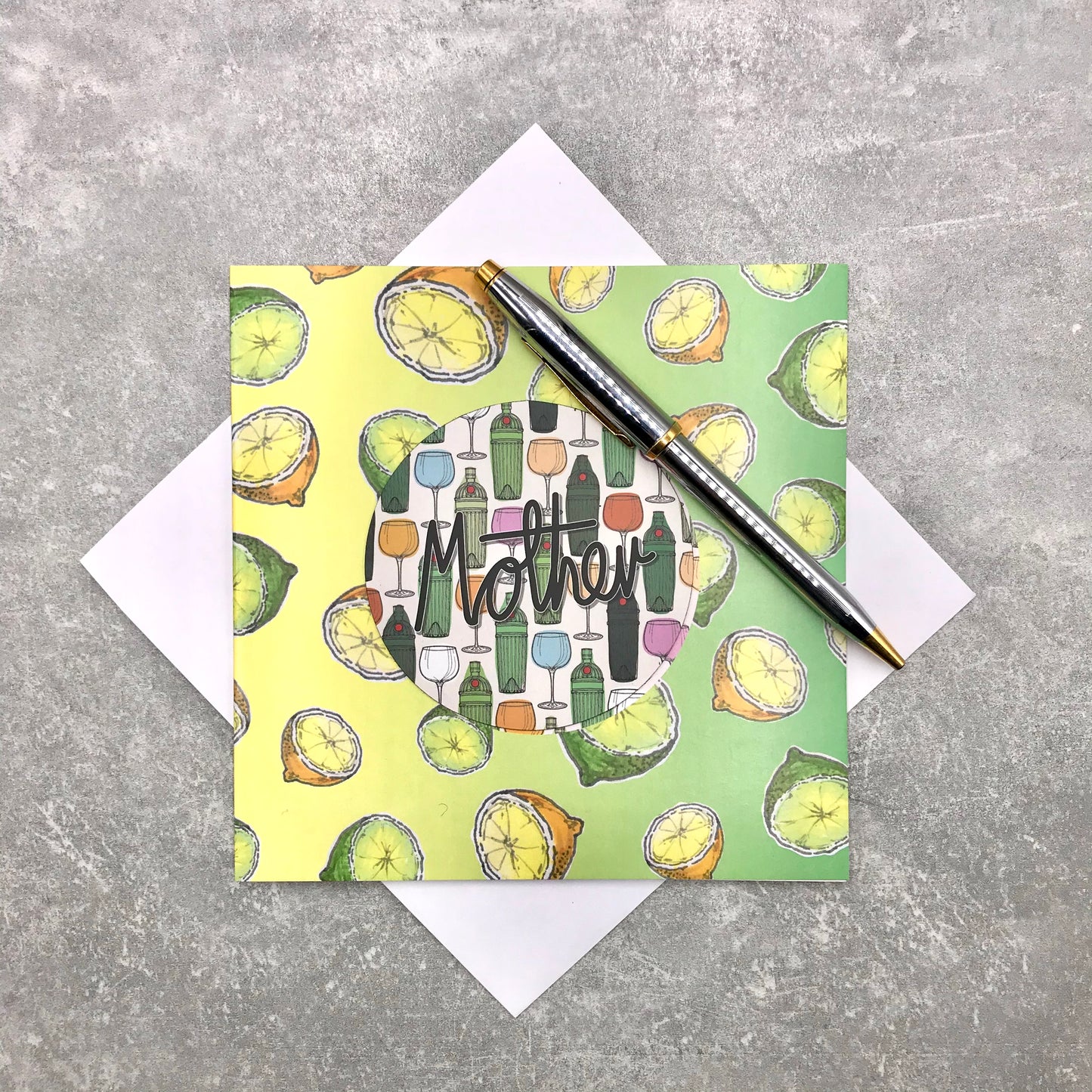 'Mother' Card, Perfect for Gin Loving Mum