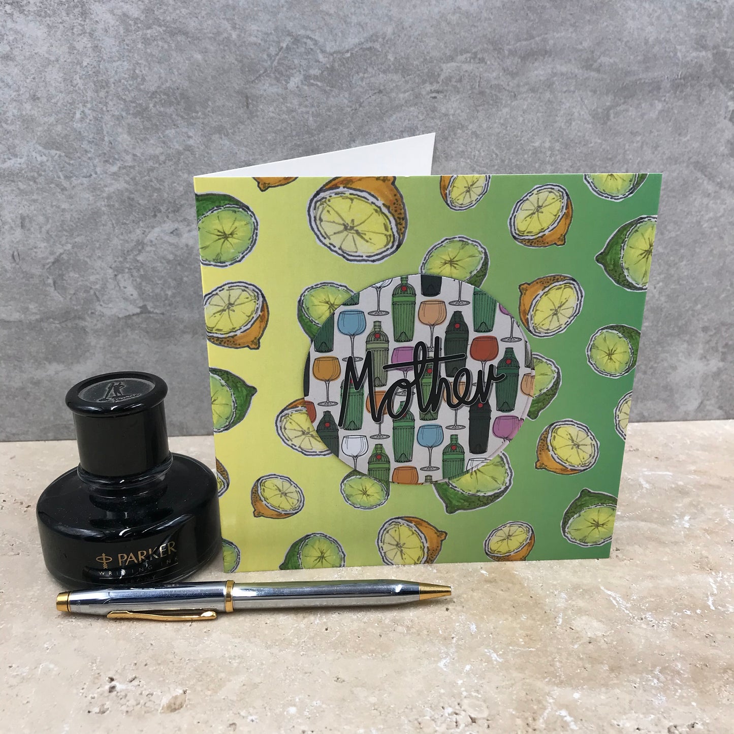 'Mother' Card, Perfect for Gin Loving Mum
