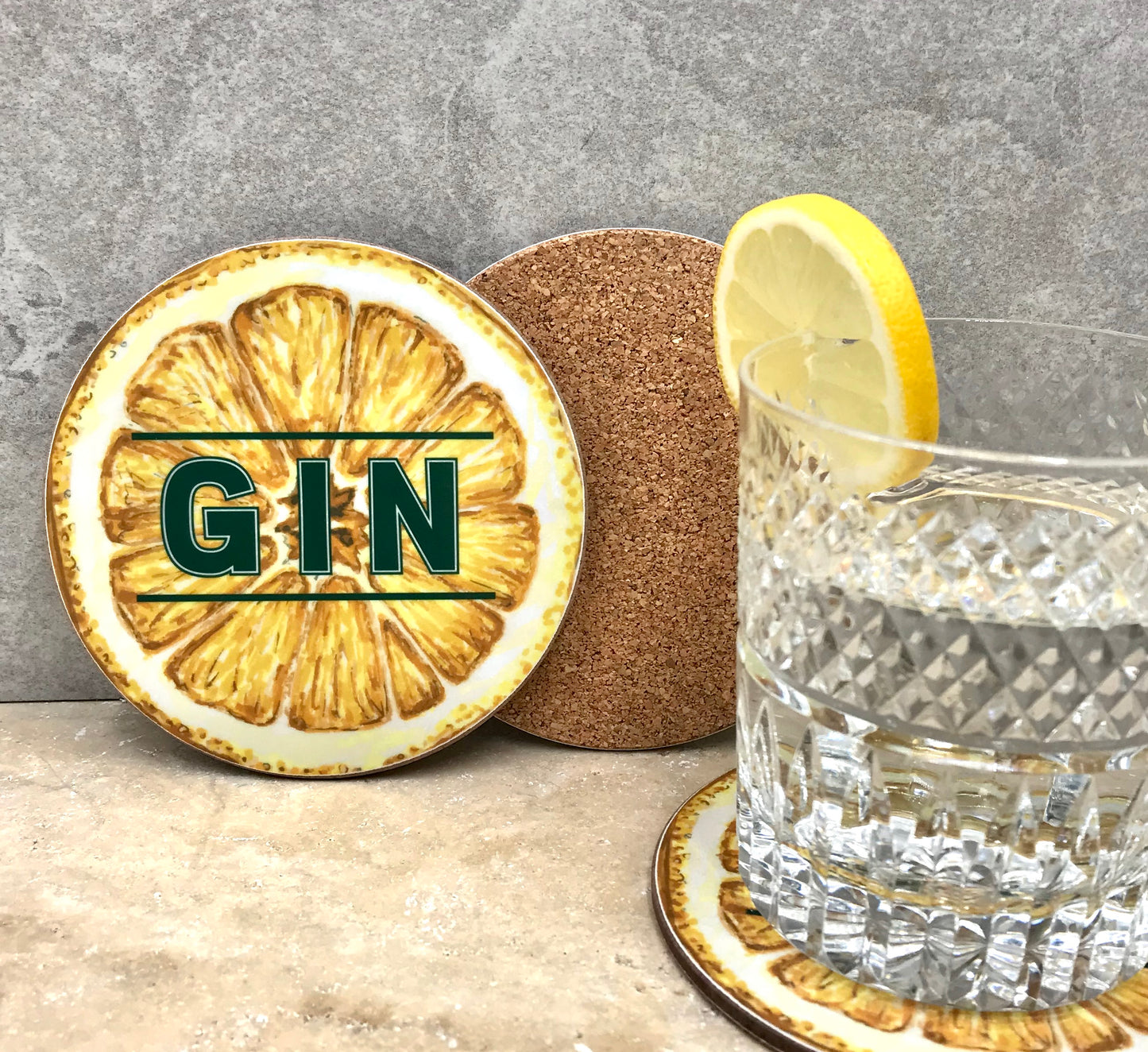 'Lemons & Limes' Single bottle gift bag