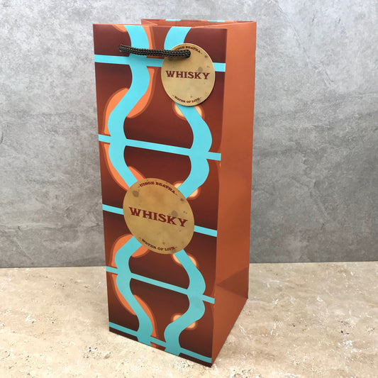 Whisky 'Stills' XL bottle gift bag