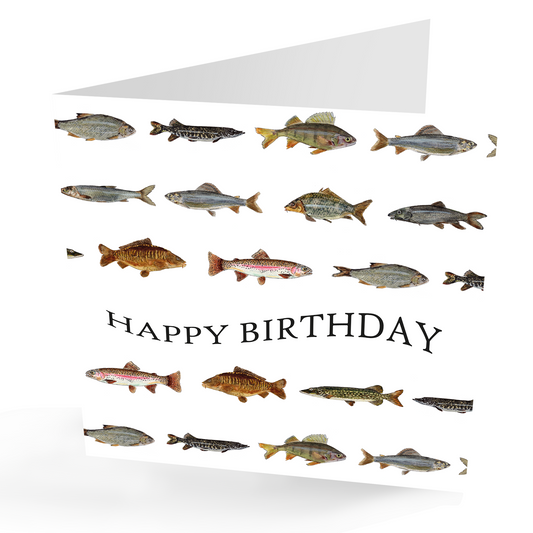 Happy Birthday Fishing Card.