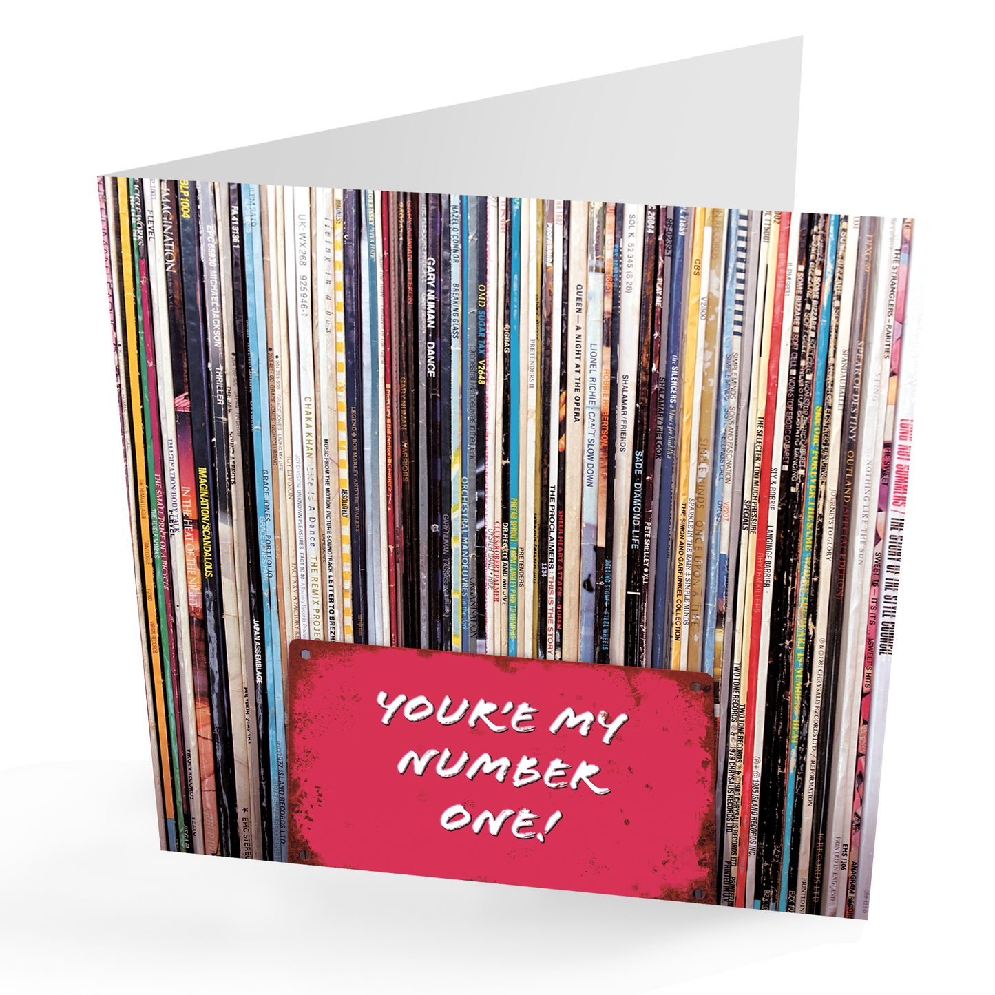Fun Thoughtful Vinyl Records Card
