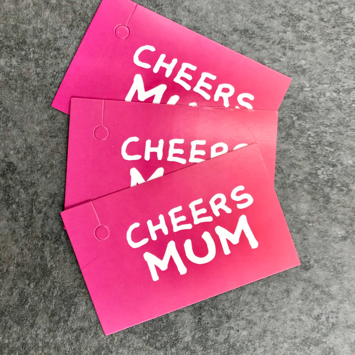 Cheers Mum gift tag