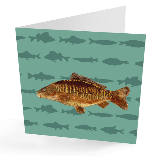 Mirror Carp Card Any Occasion Fishing Card