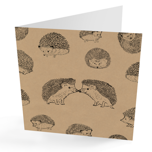 Any Occasion Kissing Hedgehog Card