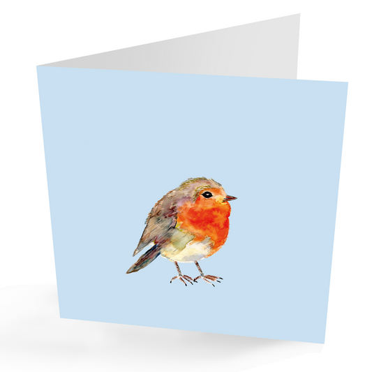 Watercolour Any Occasion Robin Greetings Card.