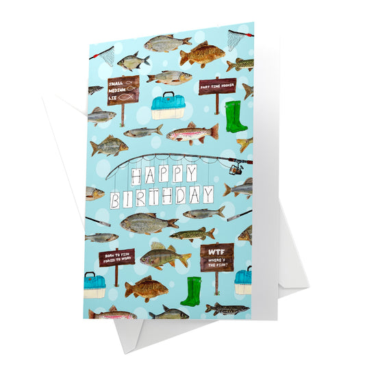 Fun Fishing Birthday Card