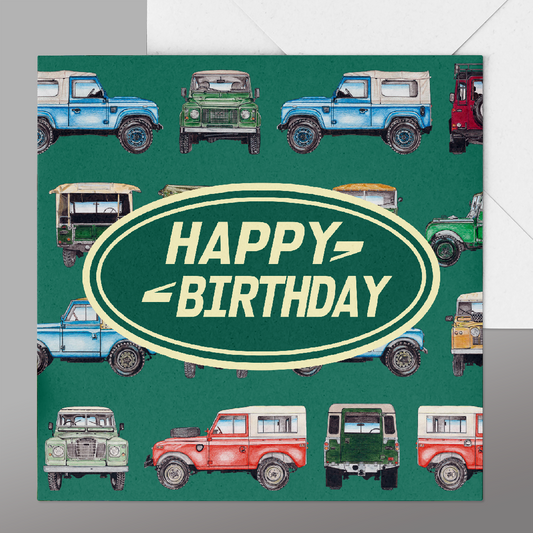 Land Rover Birthday Card