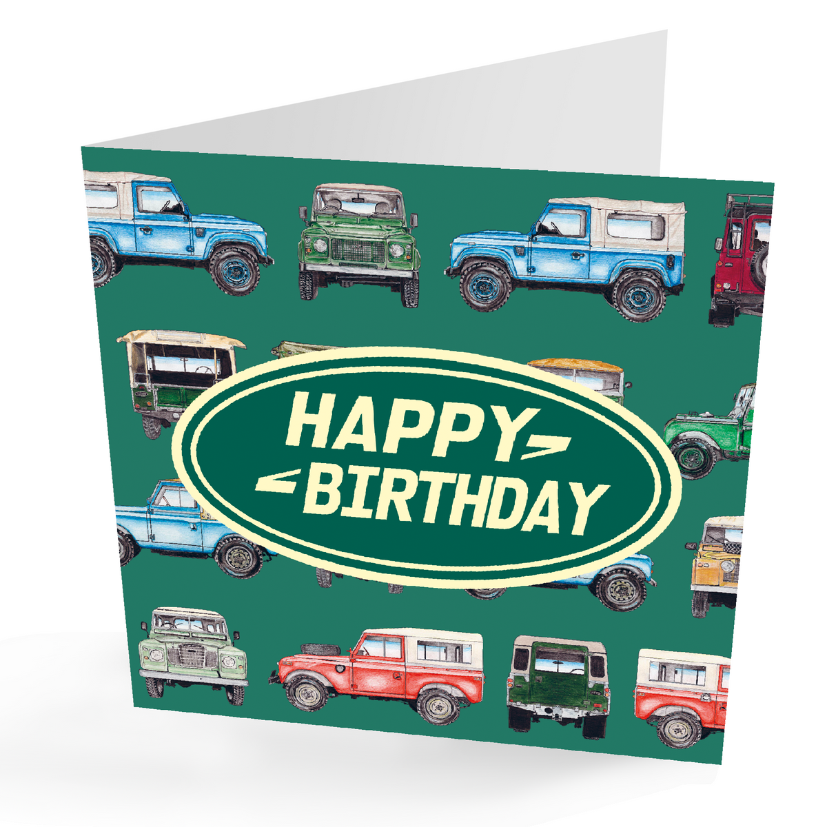 Land Rover Note Card Printable Land Rover Birthday Card – PRESENTING PERFECTION