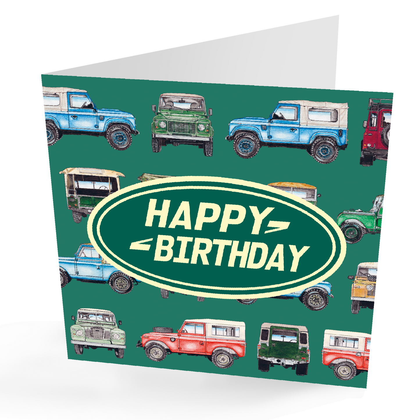 Land Rover Birthday Card