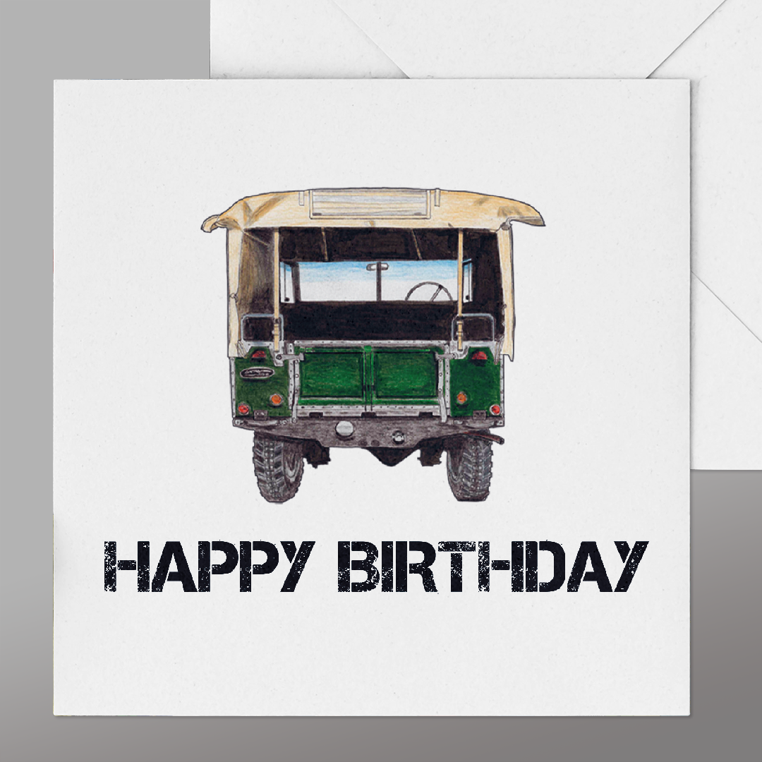 Landrover Happy Birthday Series 1 Card