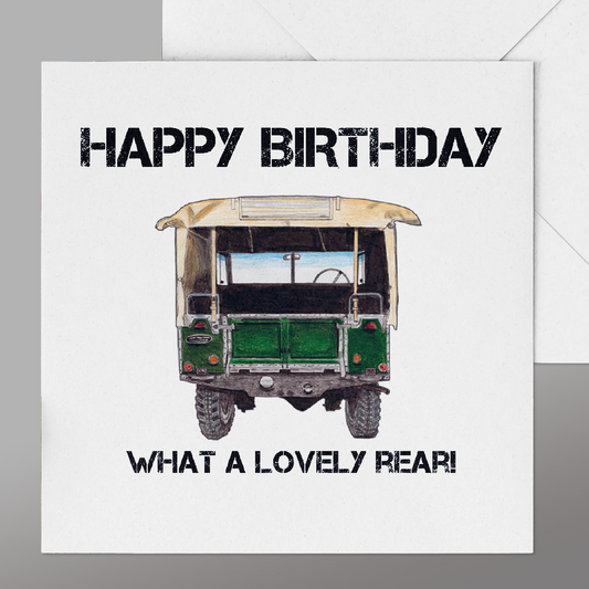 Cheeky Landrover Happy Birthday Series 1 Card