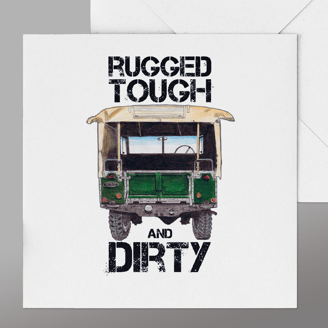 Implied humour Landrover Series 1 Card