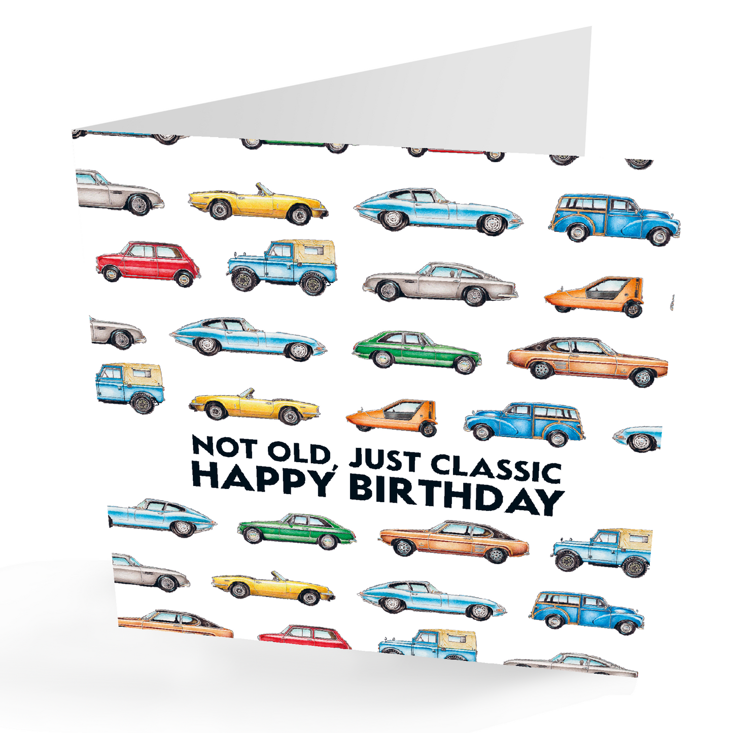 Classic Car Happy Birthday Card