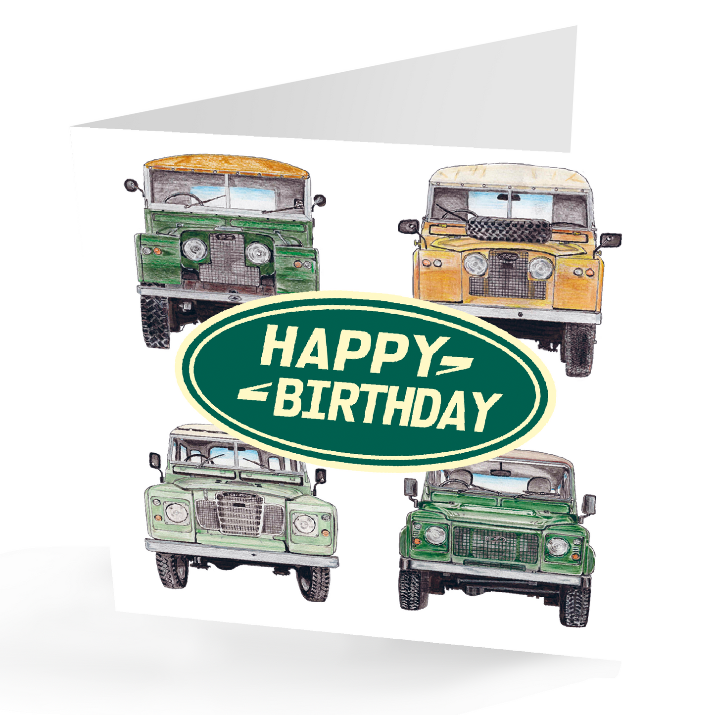 Land Rover Happy Birthday Card