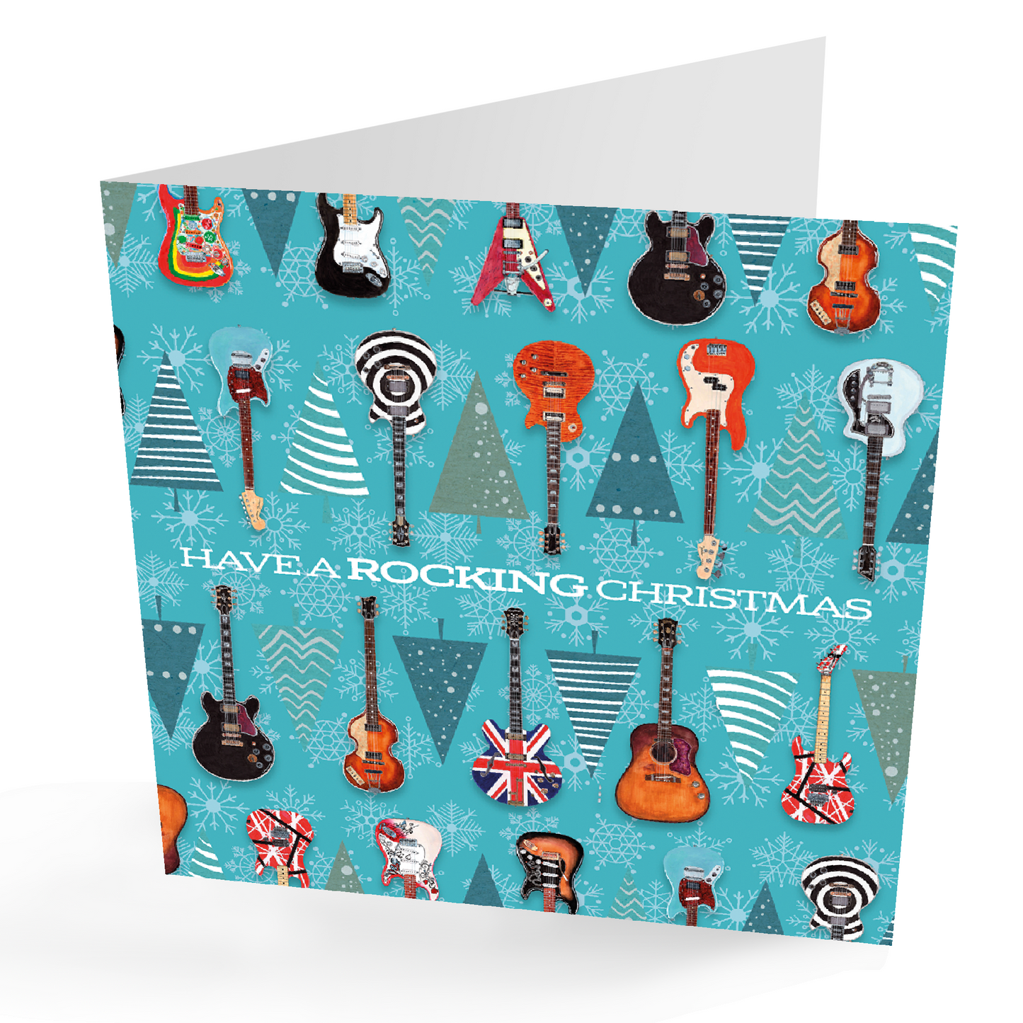 Fun Guitars Christmas Card