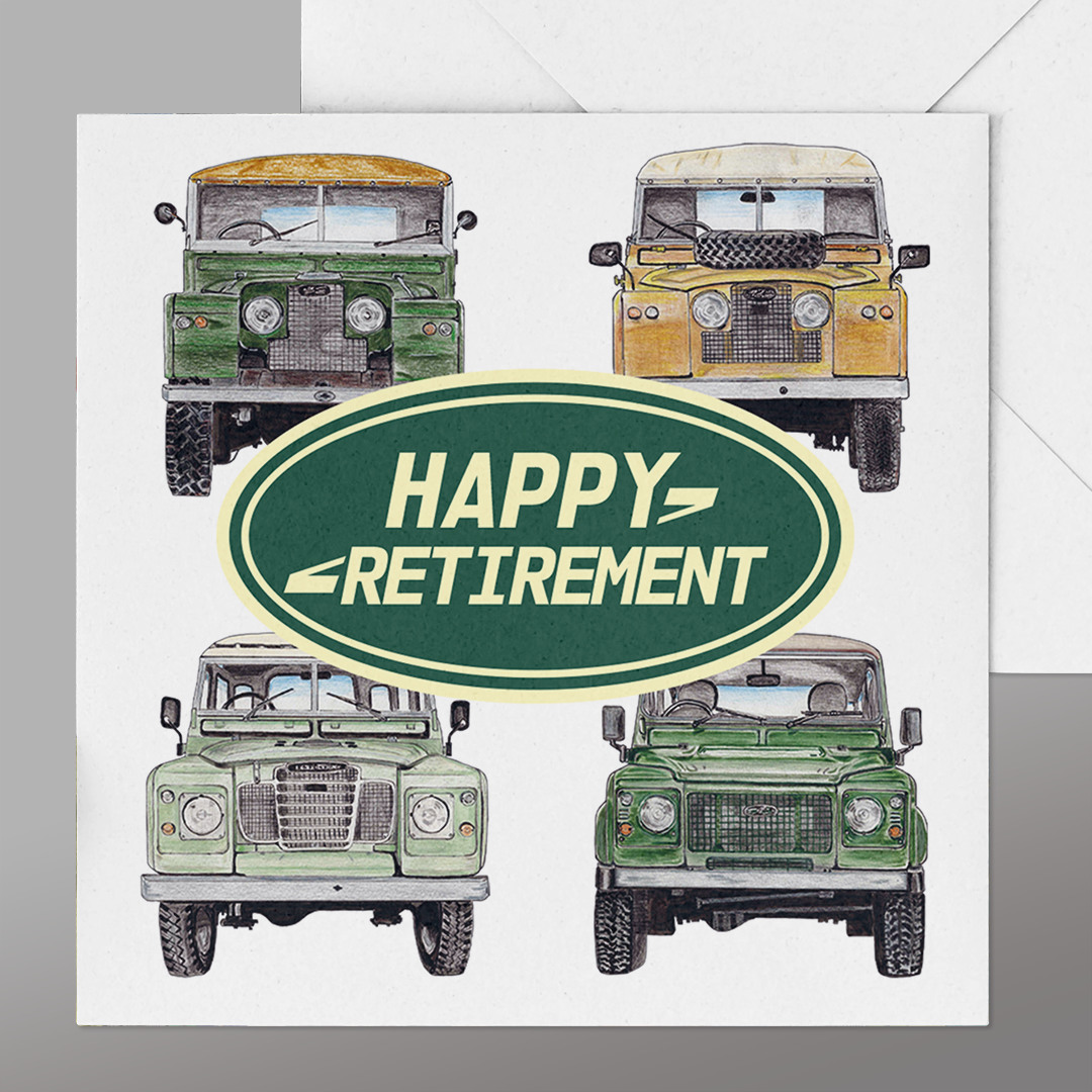 Land Rover Retirement Card