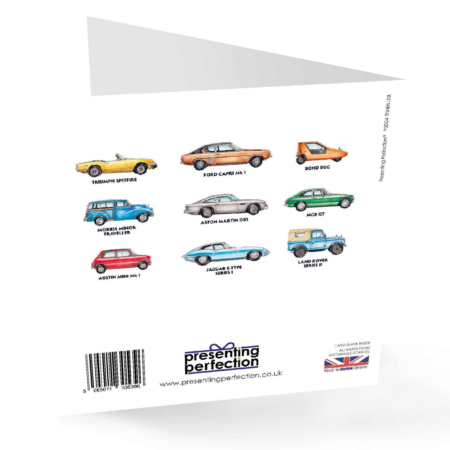 Classic Car Happy Birthday Card