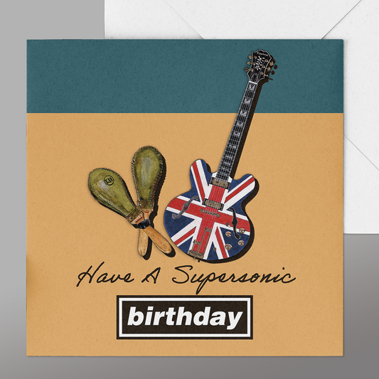 Oasis Birthday Card, Birthday Oasis Card Band