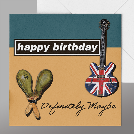 Oasis Birthday Card, Birthday Oasis Card Band