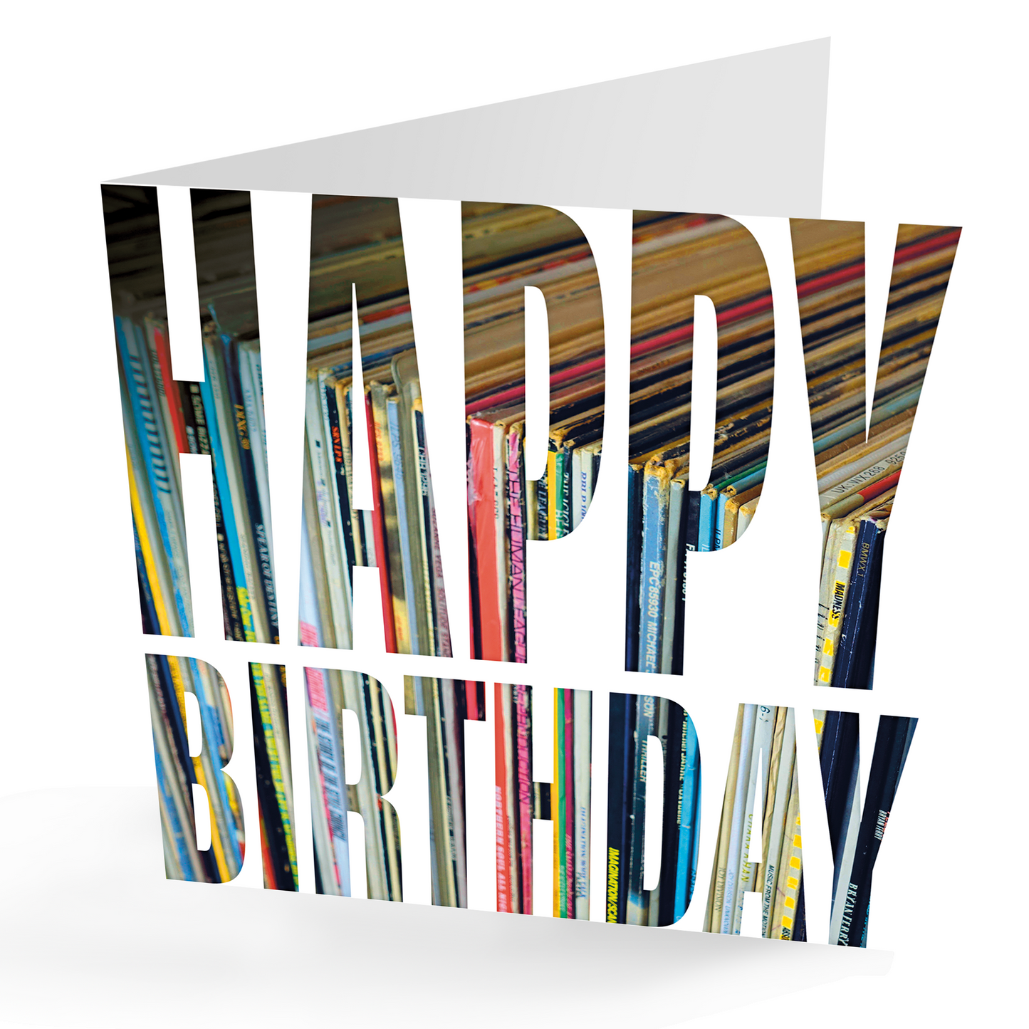 Happy Birthday Vinyl Albums Card