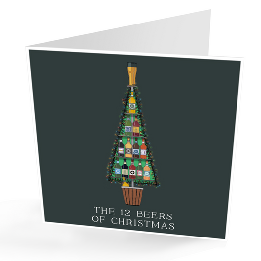 The Twelve Beers Of Christmas Greetings Card