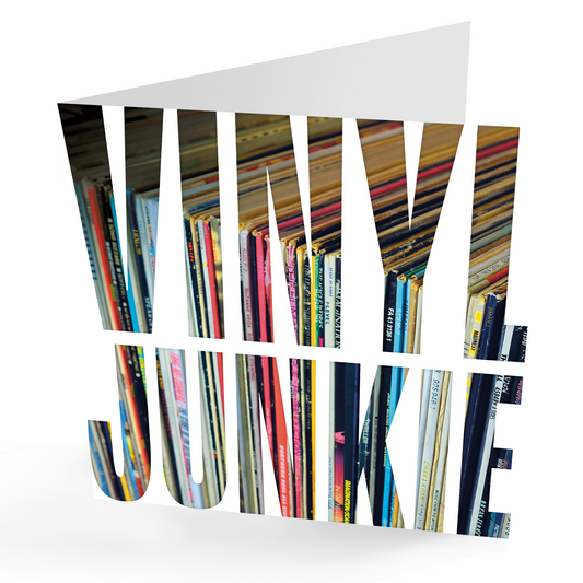 'Vinyl Junkie' Vinyl  Records Card