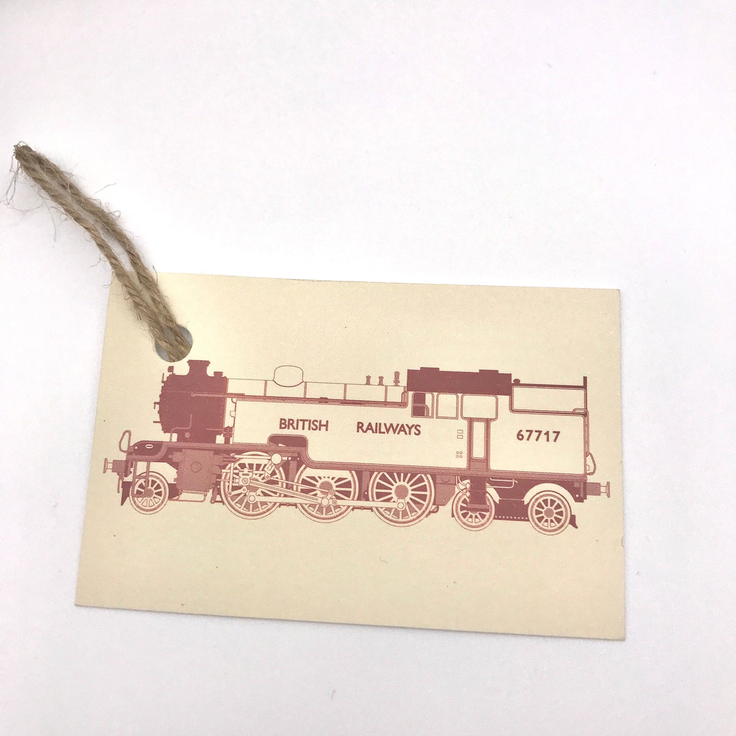 Classic British Steam Trains Gift Wrap and Matching Gift Tag - Rolled