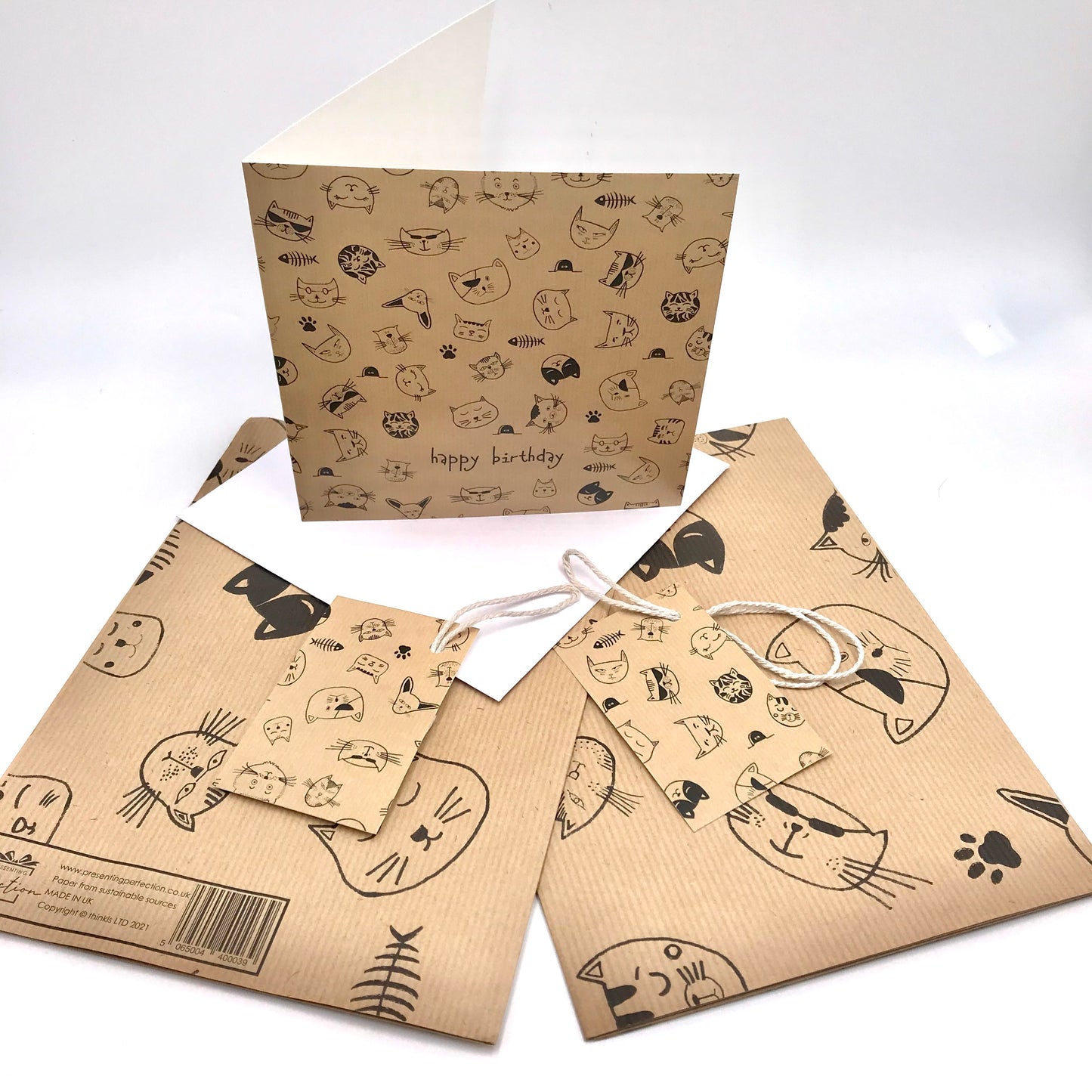 Happy Birthday Purr-fect Cat Gifting Pack (8 Pieces)