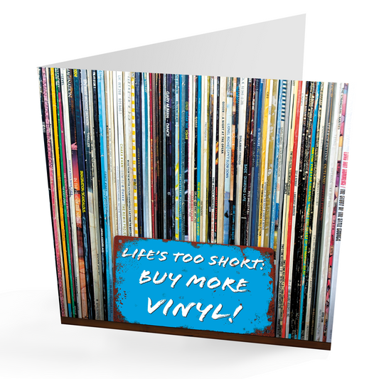 'Life's Too Short' Vinyl Albums Card