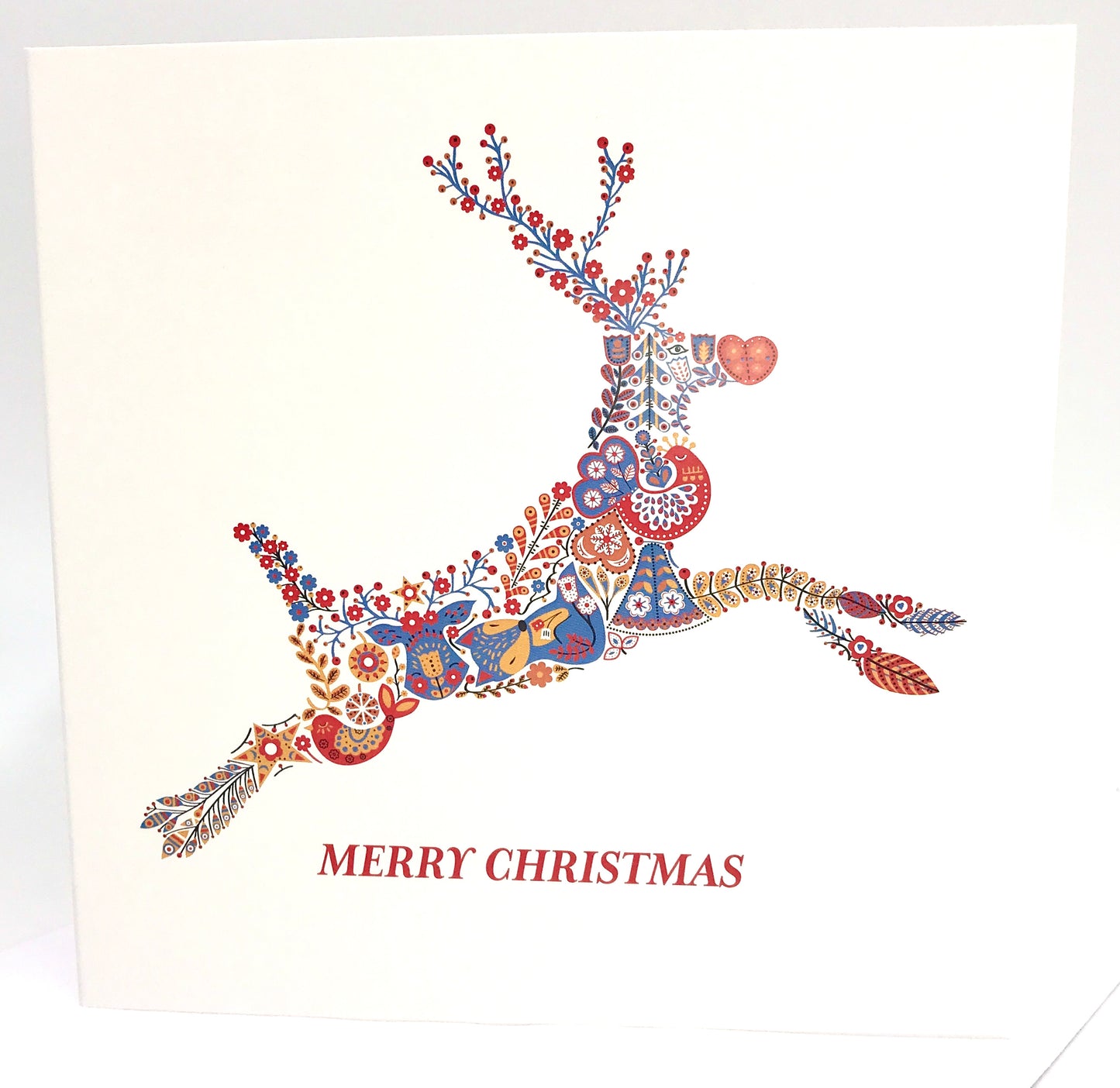 Scandi Reindeer 'Merry Christmas' Card