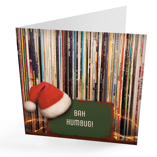 Fun 'Grumpy'  Vinyl Albums Christmas Card