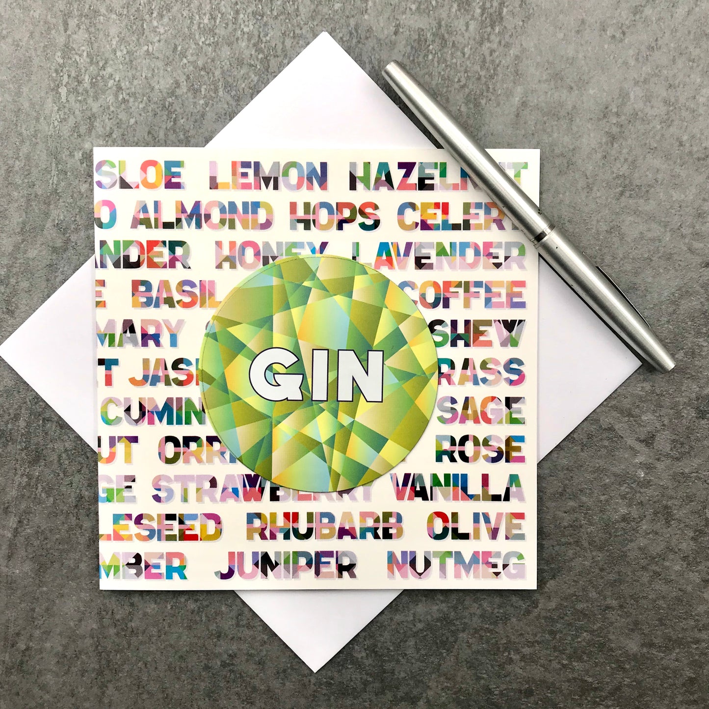 Gin Greetings Card & Magnet