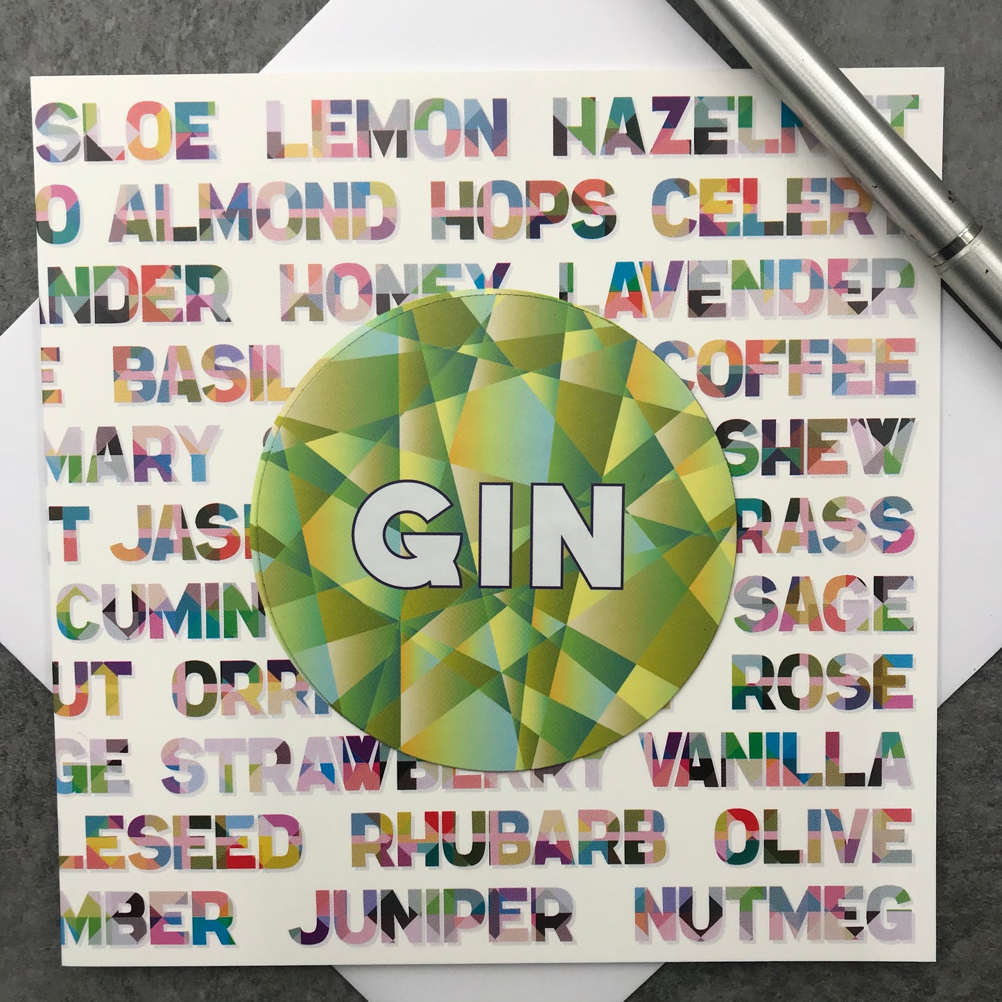 Gin Greetings Card & Magnet