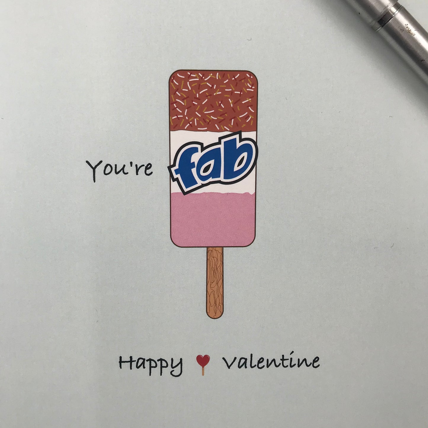 You're FAB fun Retro Valentines card