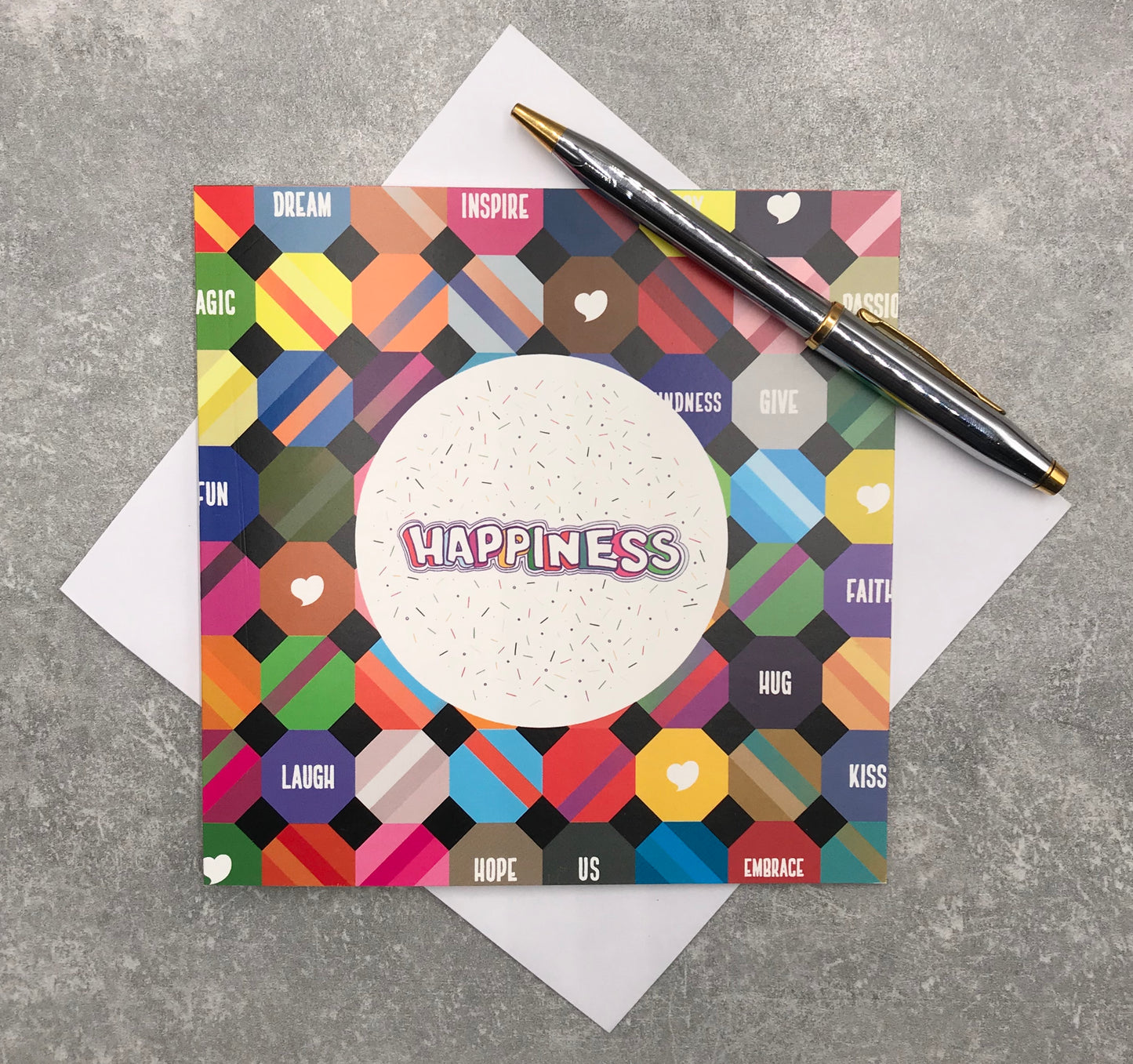 'Happiness' Greetings Card Inc Magnet