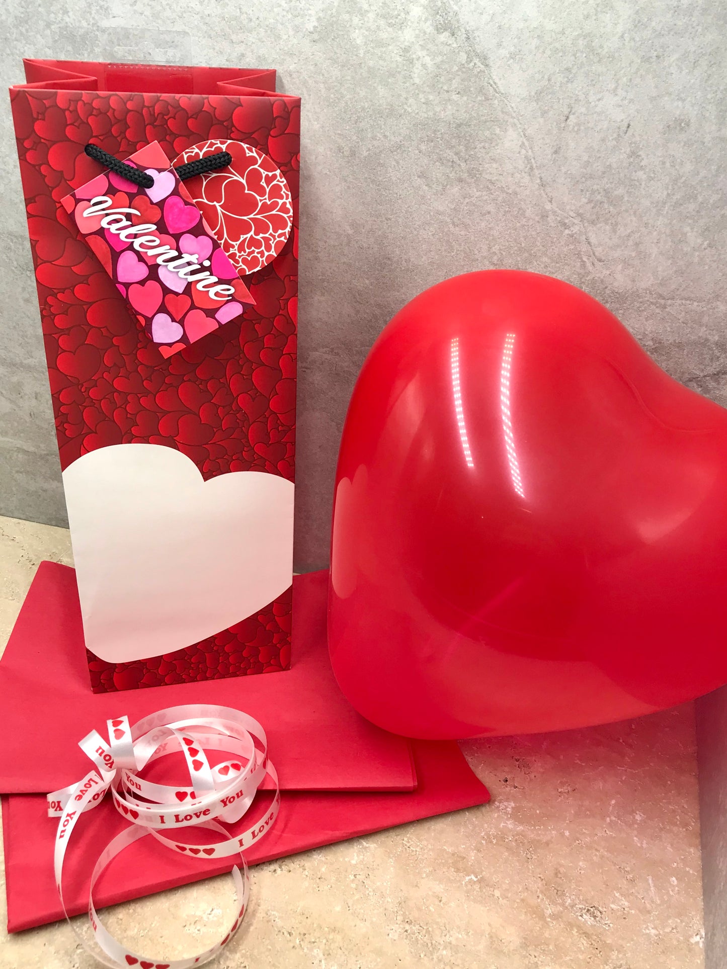 Valentine heart bag gift set (6 pieces)