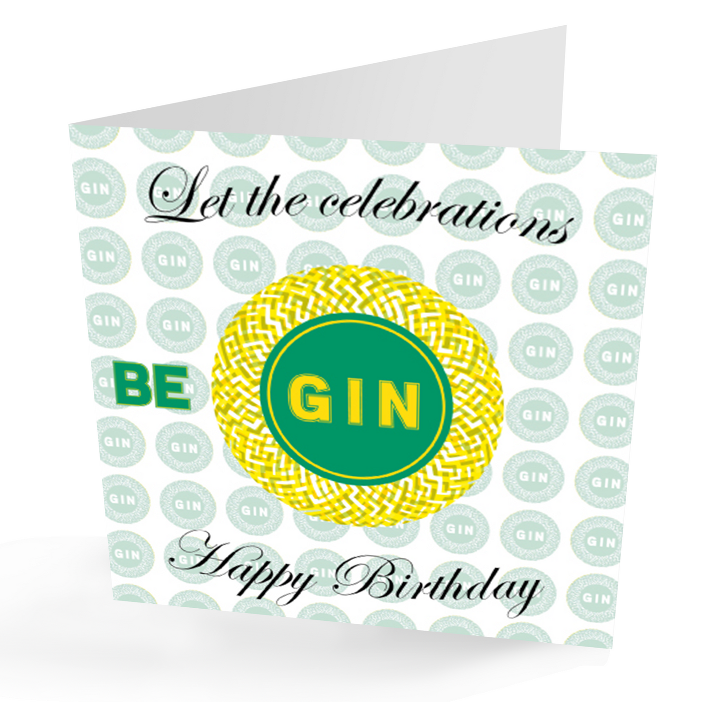 Birthday Gin Card. Celebrations 'Be Gin' inc Magnet