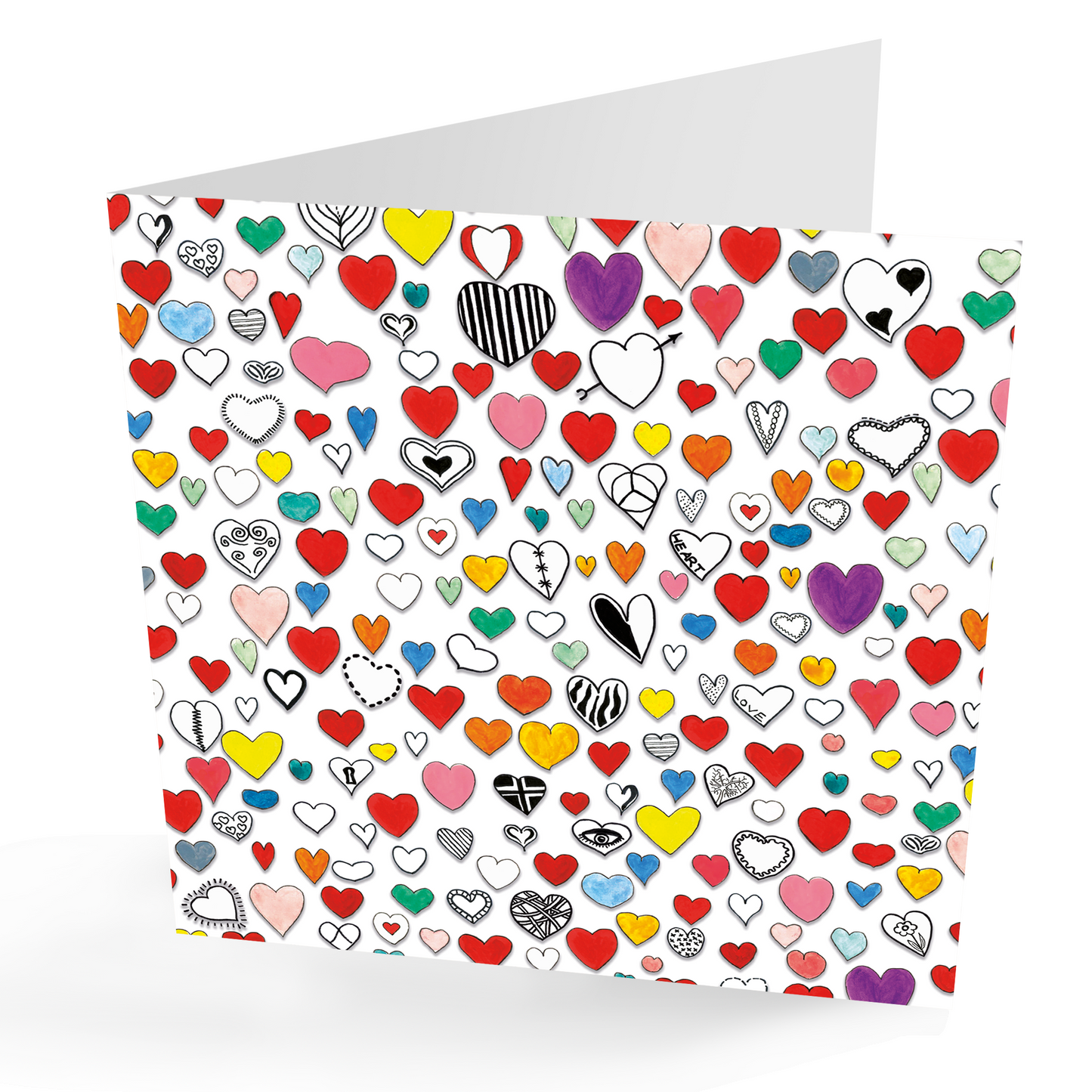 Hearts Loving Occasion Card. Matches Wrap