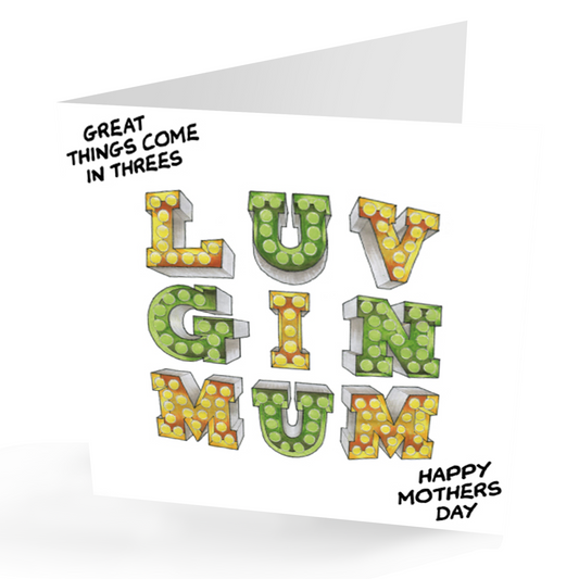 Great Fun Mothers Day Gin Card