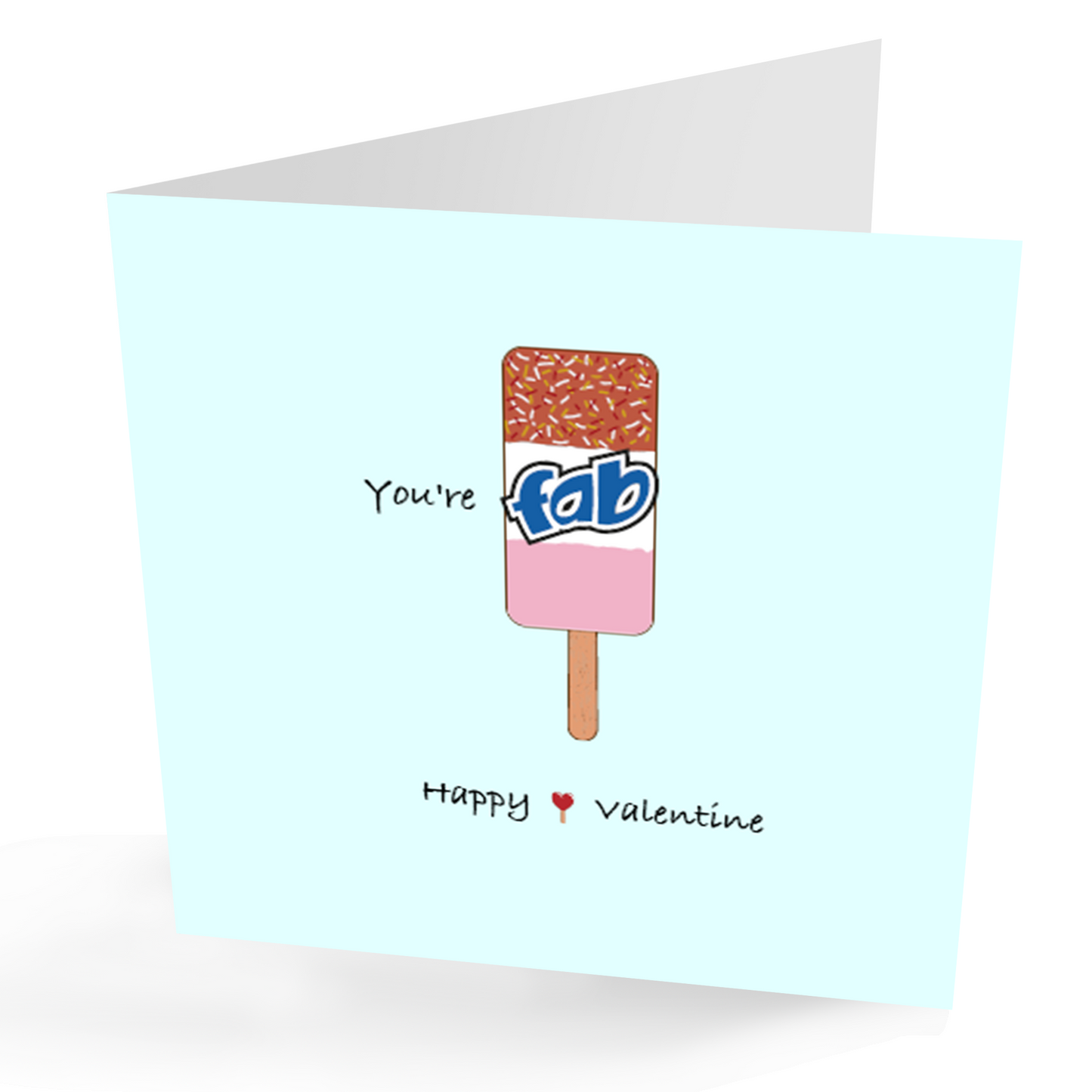 You're FAB fun Retro Valentines card